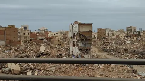 Demolished buildings in Jeddah, Saudi Arabia