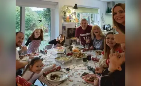 Caroline Duddridge Caroline's family on Christmas day