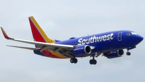 Getty Images A Southwest Airlines Boeing 737, 24 May 2018