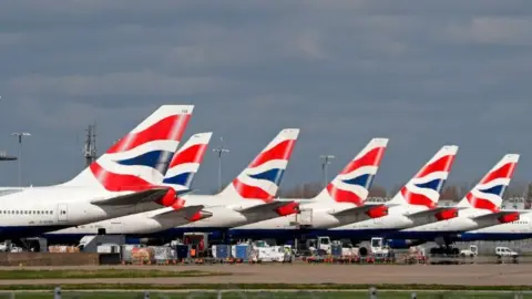 Getty Images Planes parked