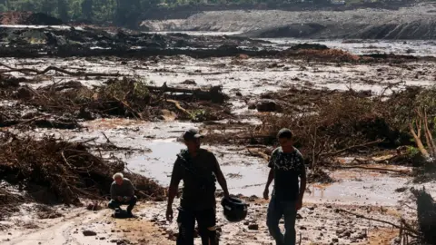 EPA A general view on damage caused by the breakage of a dam containing mineral waste from Vale