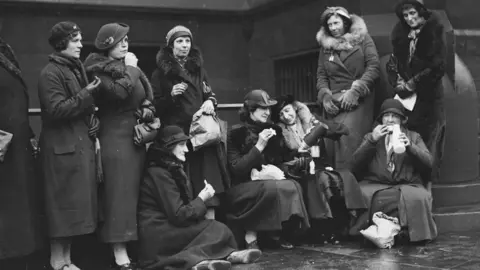 Getty Images People gathered outside court