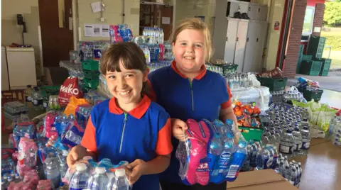 Evie Mayers, left, and Emily O’Neill