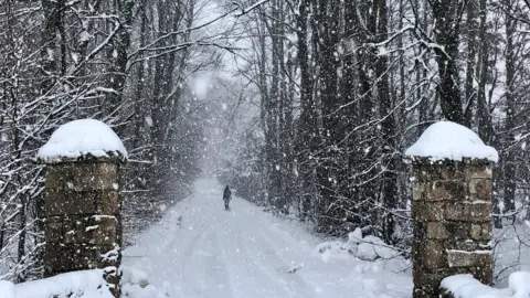 Tyke/BBC Weather Watchers Snow at Auchleven