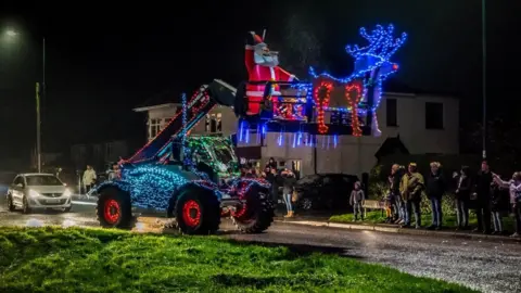 Charles Goadby Christmas tractor parade