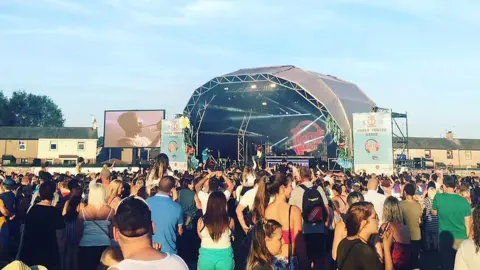 Dumfries and Galloway Council Youth Beatz crowd