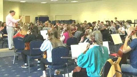 BBC Lincolnshire Youth Orchestra rehearsal