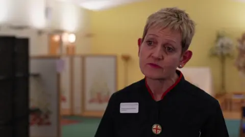 Jacob Evans/BBC Prof Nancy Fontaine