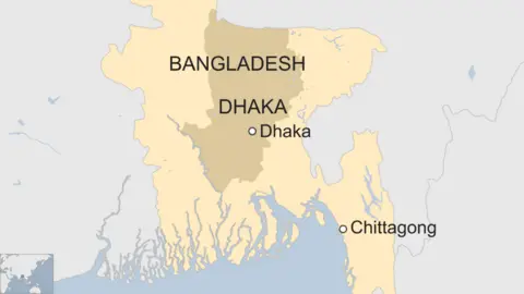 Map shows Bangladesh