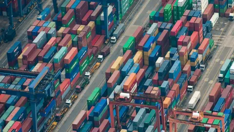 Getty Images Hong Kong container port