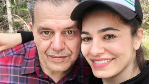 Jamshid Sharmahd with his daughter, Gazelle