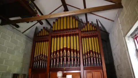 BBC The organ in the barn