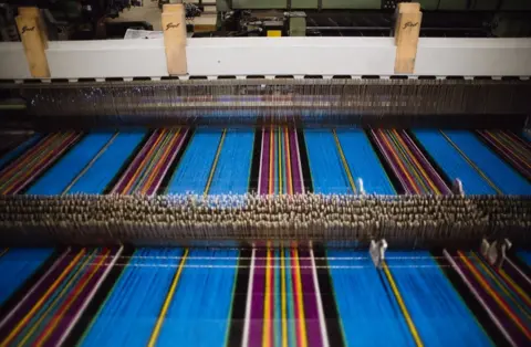 Team Scotland Team Scotland tartan in production