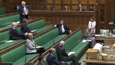 BBC Conservative benches in the Commons