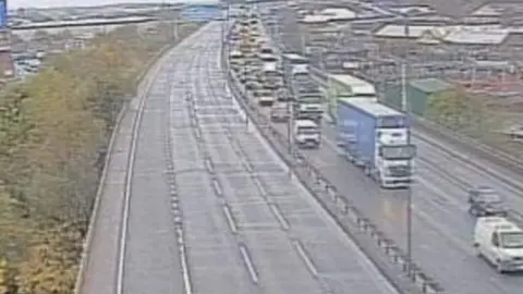 M6 Birmingham crash closes motorway northbound