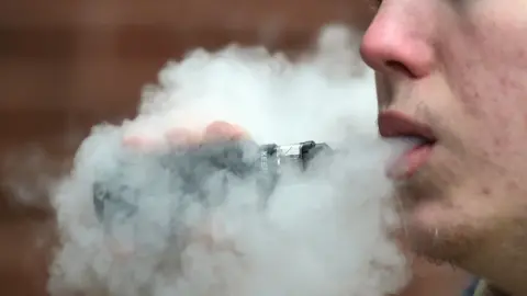 PA Media A young person vaping