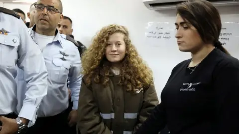 Reuters Ahed Tamimi in court (15/01/18)