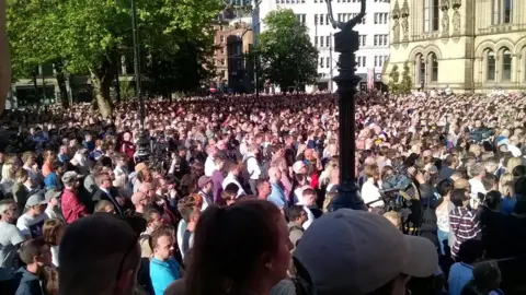 Thousands packed into Albert Square to pay their respects