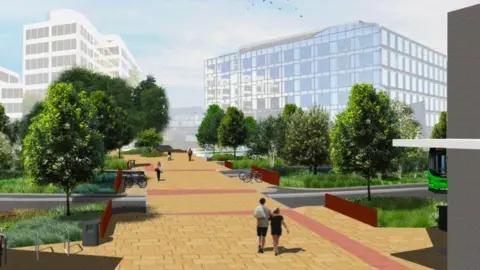 Swindon Borough Council Concept images for Fleming Way