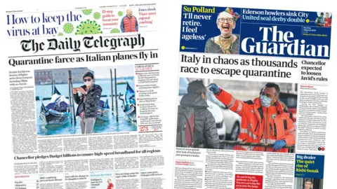 The Daily Telegraph and the Guardian