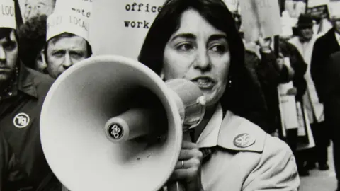 Walter P. Reuther Library Karen Nussbaum marches for equal pay