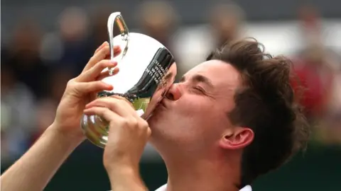 Getty Images Gordon Reid with Wimbledon cup