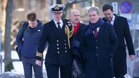 PA Media Sir Keir Starmer in Estonia