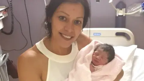 Chloe Dryhurst Dolly Pink and mum Denise Jones