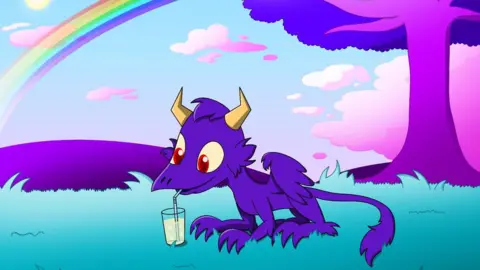 Karmen/Bunch Creative Rufus before he shed his purple fur