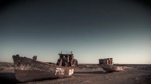 BBC Graveyard of ships, Moynaq, Uzbekistan by Paul Ivan Harris