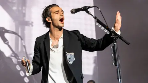 Getty Images Matty Healy performing