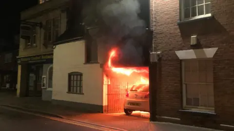 Ruth Wimborne car fire