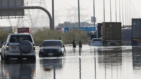 Reuters Flooding in Dubai caused by torrential rain