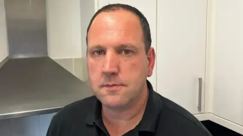 Naval Veteran Andy Gallie at home in Wiltshire