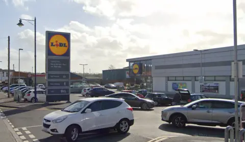 Google Streetview Lidl in Sandiacre