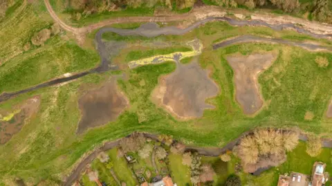 Drone image of Bayfield Wetland