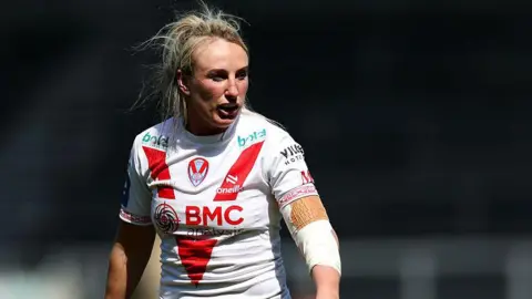  Jodie Cunningham of St Helens looks on
