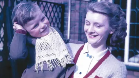Sting Archive Sting pictured as a boy with his aunt Marion Frater