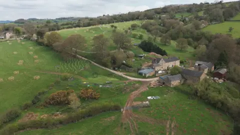 Derbyshire County Council Trees and hedgerow were planted covering 17.4 hectares at Brownhouse Farm, a family farm near Wirksworth, this year.
