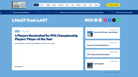 Letsallsingtogether.com/ Jonny Barton A screengrab of the front page of Letsallsingtogether.com.