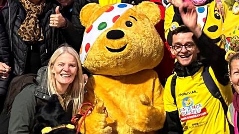 Annabel Amos, Pudsey and Tom Percival