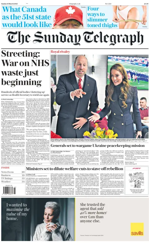 Street: War against NHS waste, which only begins, reads the tour in the Sunday Telegraph 