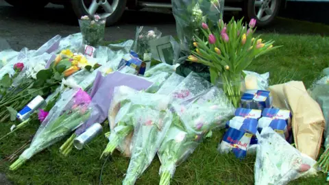 A large selection of flowers on grass in Knockholt