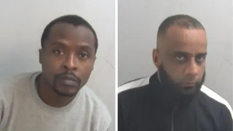 Essex Police Custody mugshots of Nana Oppong and Israar Shah