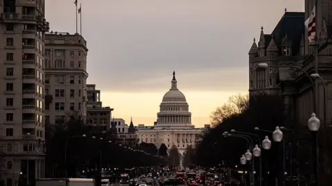 Exterior view of US Capitol