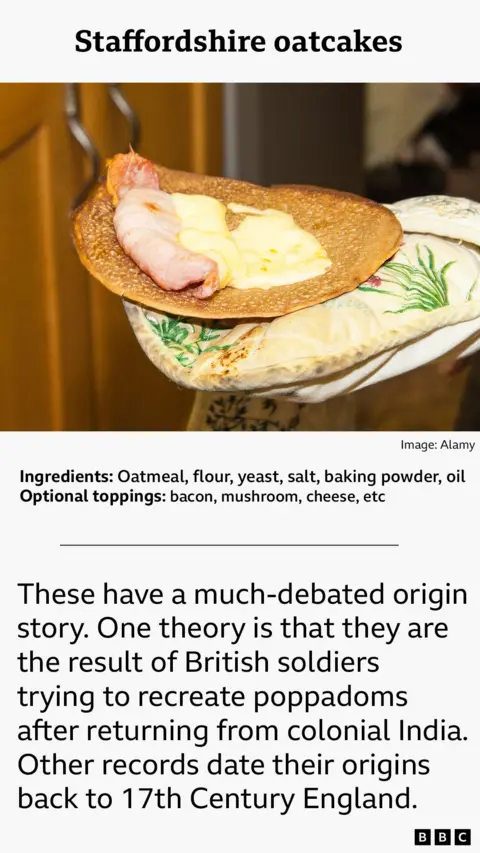 Recipe card for Staffordshire oatcakes