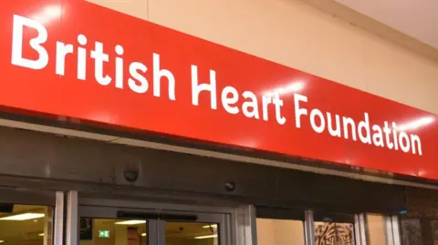 A British Heart Foundation shopfront. 