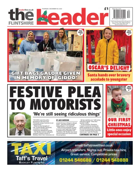 The Flintshire Leader Front page of The Flintshire Leader