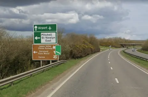 Google The A30 in Cornwall