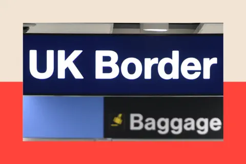 PA Media A UK Border sign